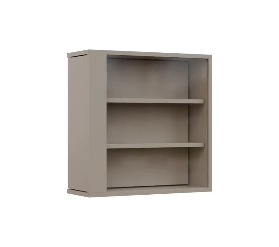 RE VTB - 200 vitrína s bočním výsuvem, 600x600x200, pískově béžová